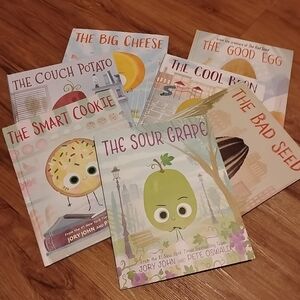 The Food Group Childrens Books Collection Hardcovers Jory John Pete Oswald Set 7